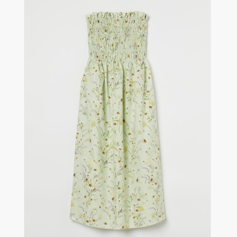 Smocked Bandeau Dress